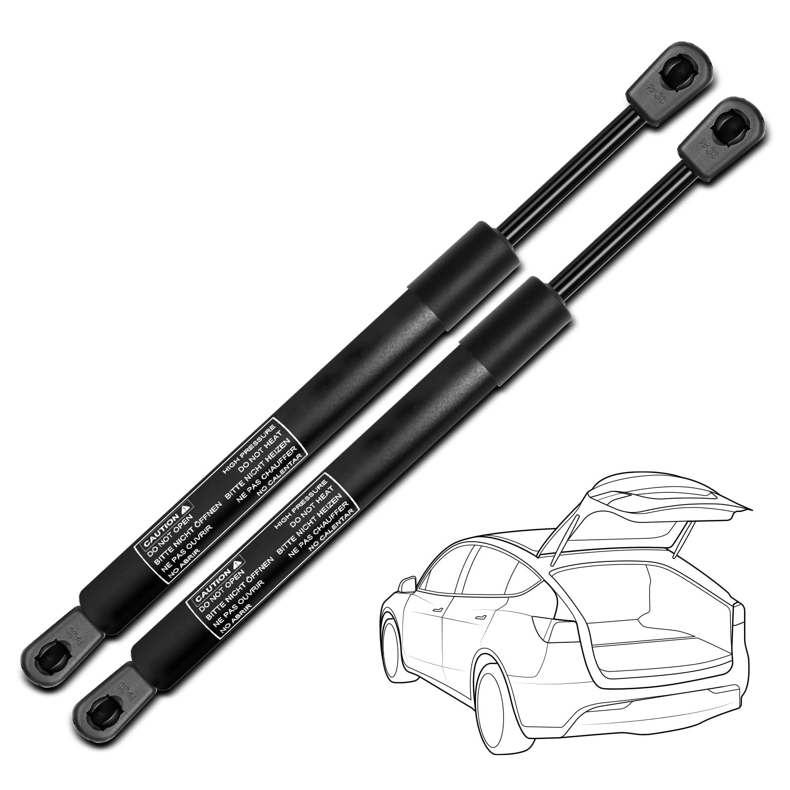 Tryagat 2 Pcs Tailgate Gas Struts for Ford Expedition 1997-2002 & Lincoln Navigator 1998-2002, Sport Utility, Replace# 8195732