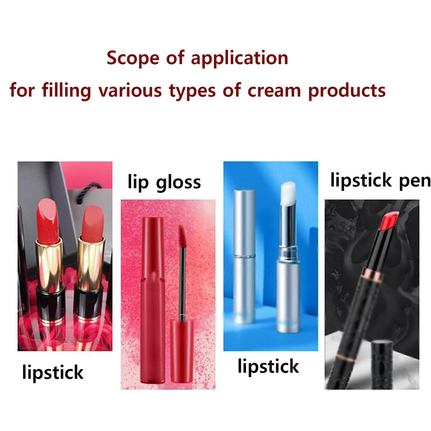 Máquina de llenado de mezcla de calefacción eléctrica, rango de 100-500 g, 15 L, para lápiz labial, esmalte de uñas, crema, crayón
