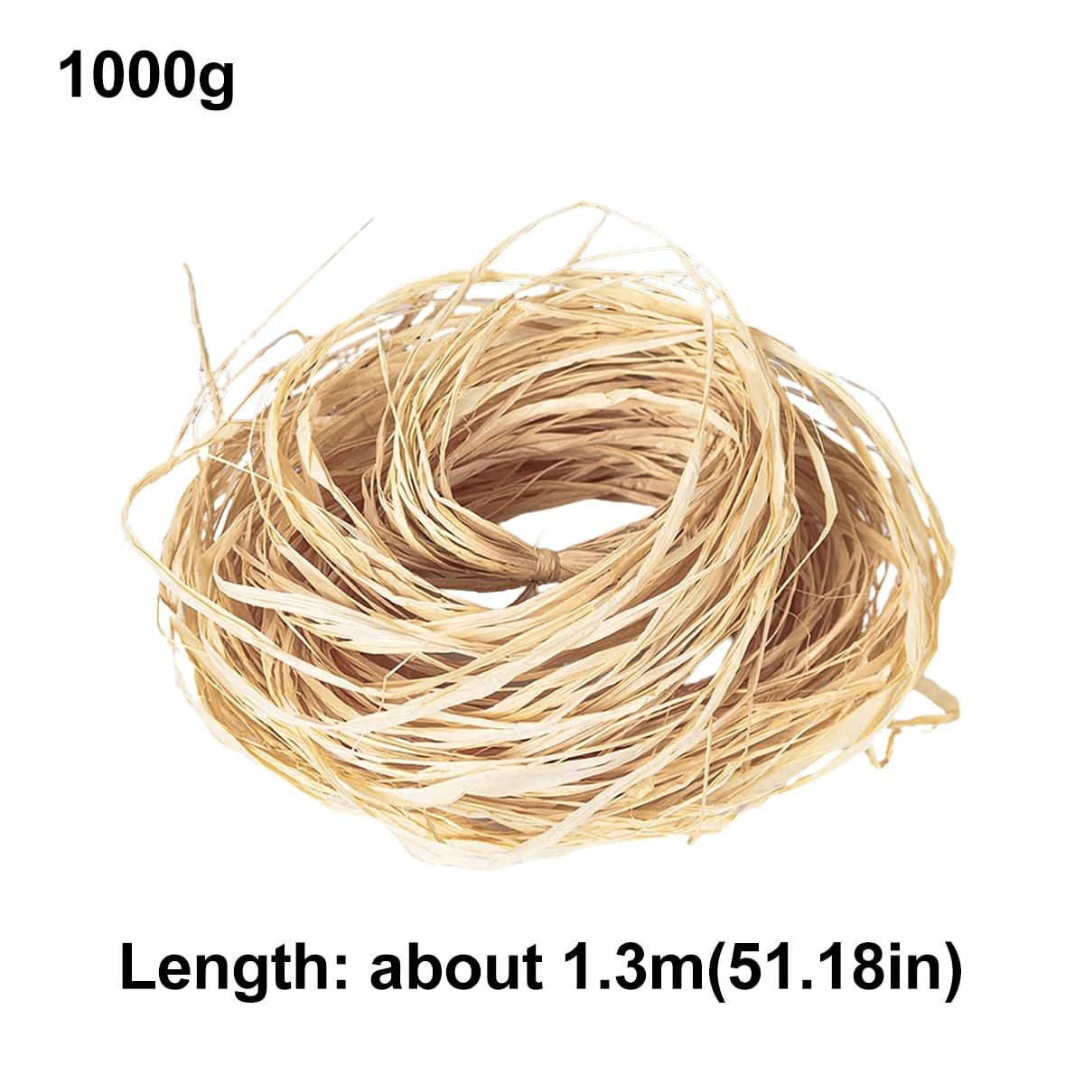Raffia Grass Raffia Ruban d'amour Naturel Paille Mariage Party Decor Material, Bricolage Artisanat et Fleurs Boîte Cadeau 1KG