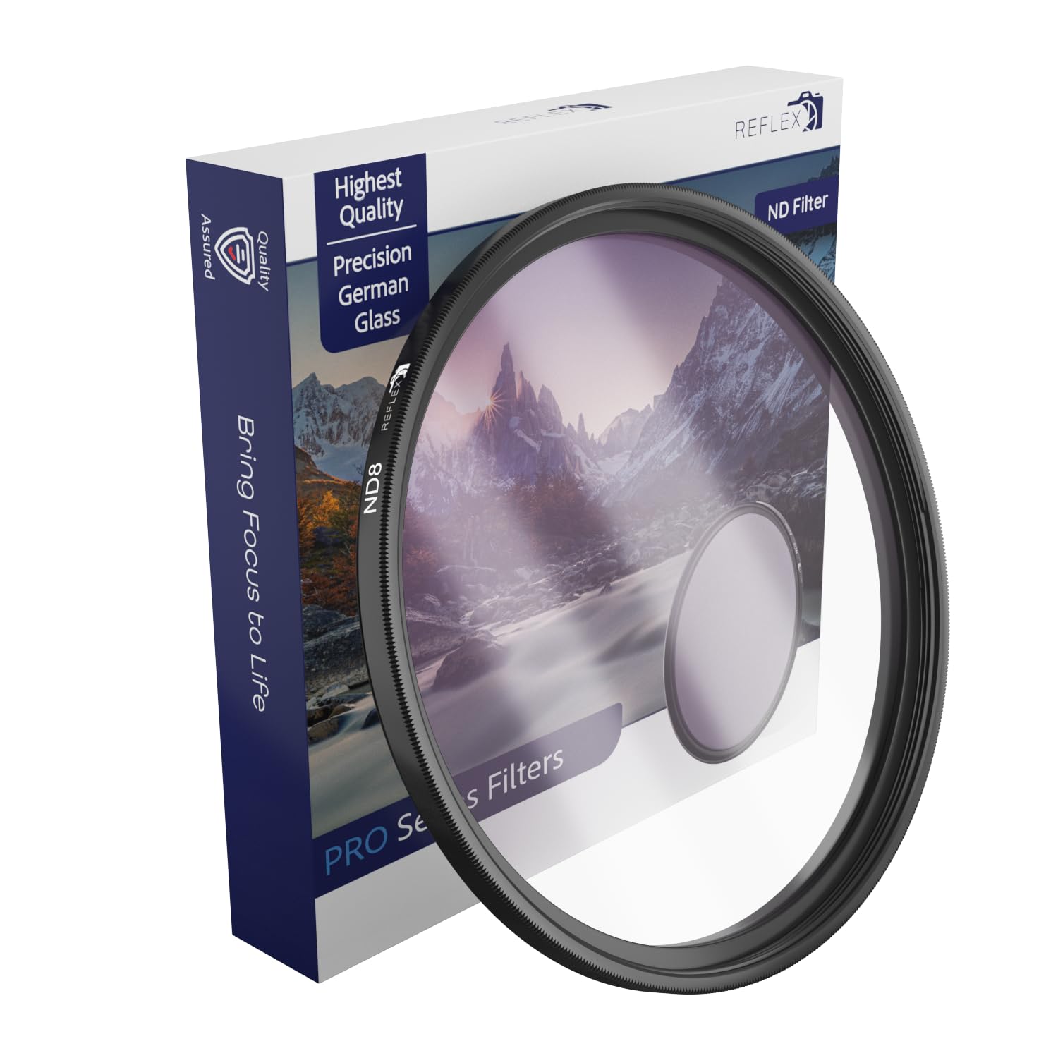 86mm ND8 (3 Stop) ND Lens Filter DSLR Camera Filter 3 Stop Light Reduction for Smooth Mot…