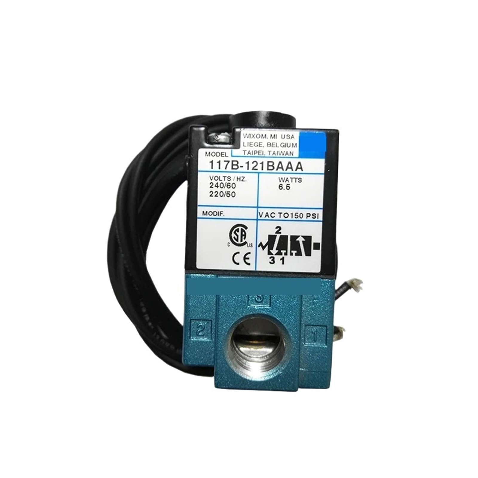 Électrovanne 117B-121BAAA bobine de rechange pour circuit pneumatique