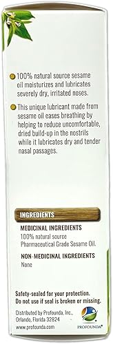 Miniatura 2 de Aceite de sésamo en aerosol nasal, paquete de 2 con aceite de sésamo 100% de grado farmacéutico para ofrecer una forma natural de lubricar tus