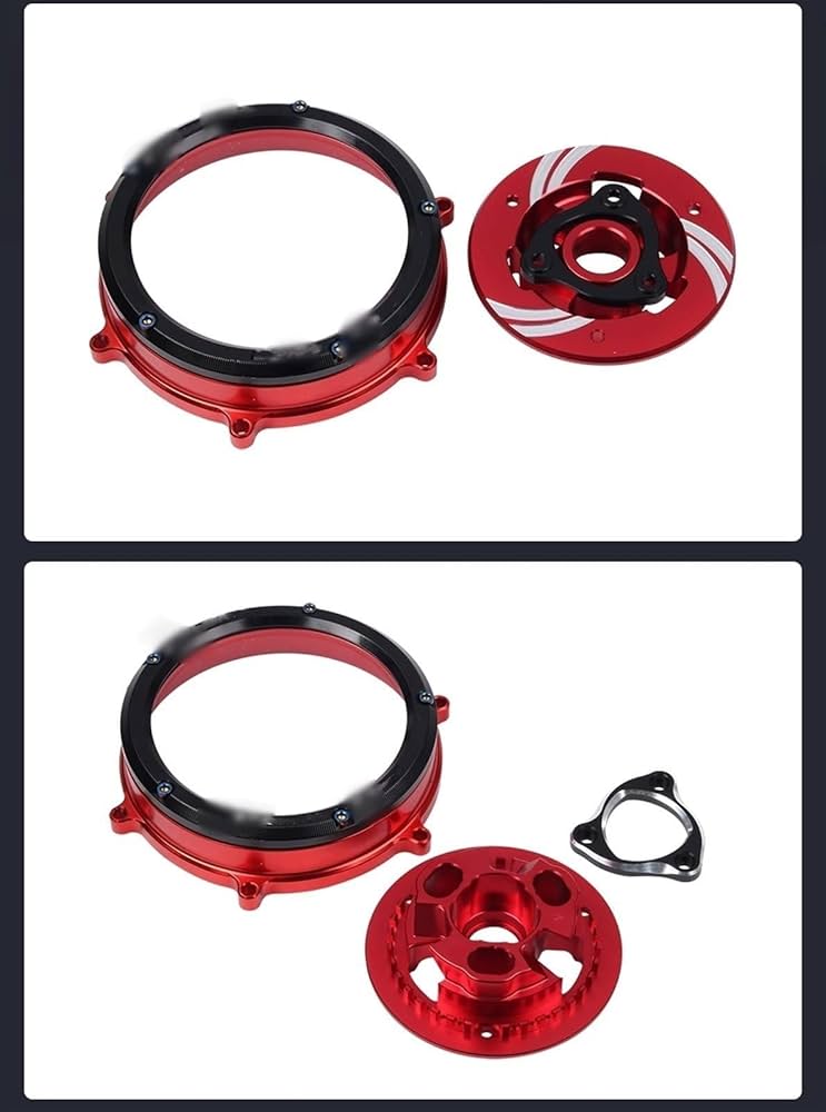 Ducati DSエンジン　乾式クラッチカバー 赤 658142_1824.jpg