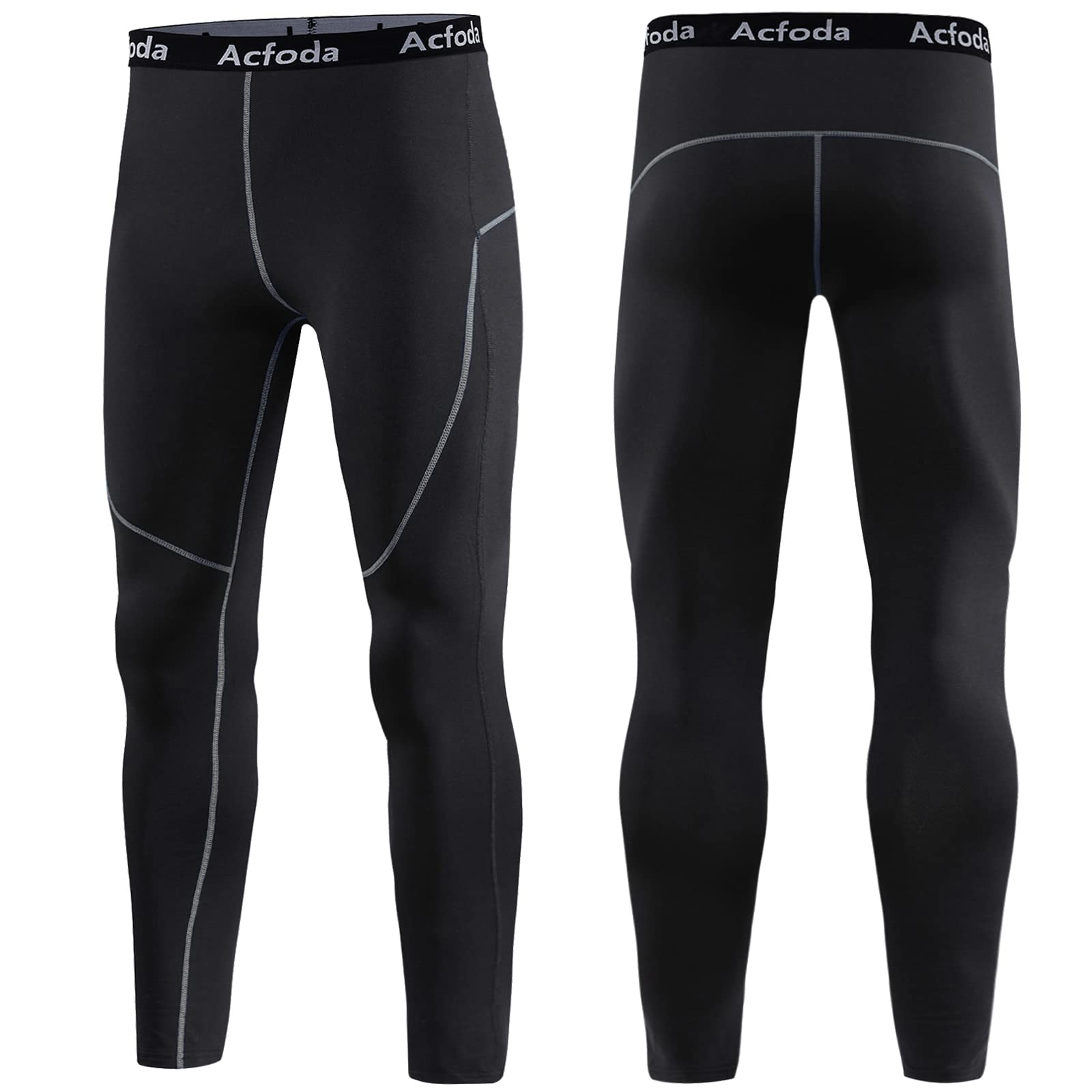 Acfoda Invernale Biancheria Intima Termica Uomo Traspirante Termiche Intimo Set Sci Funzionale per attività all'Aperto S-2XL