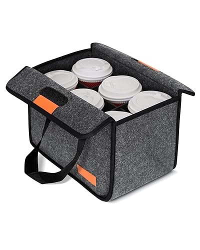 Lifeplus Reusable Drink Carrier with Handle, Cup Carrier for Drinks