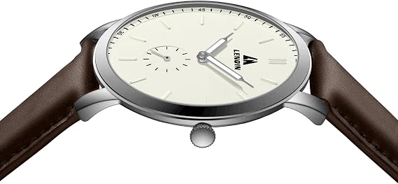 LN LENQIN Uhren Herren Herren Uhr 30M wasserdichte Armbanduhr Analog Quarzuhr Mode Casual Designer Uhr für Männer Lederband