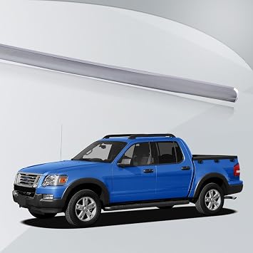 CarPartsDepot Hood Panel Molding Chrome Trim Compatible for 2006-2010 Ford Explorer FO1235105 6L2Z16856AA