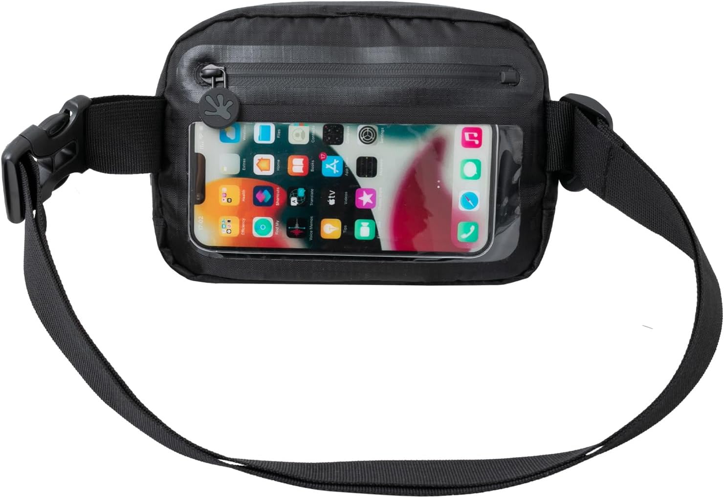geckobrands Waterproof Belt Bag – Water-Resistant Gear Organizer with Phone Window & Adjustable Strap