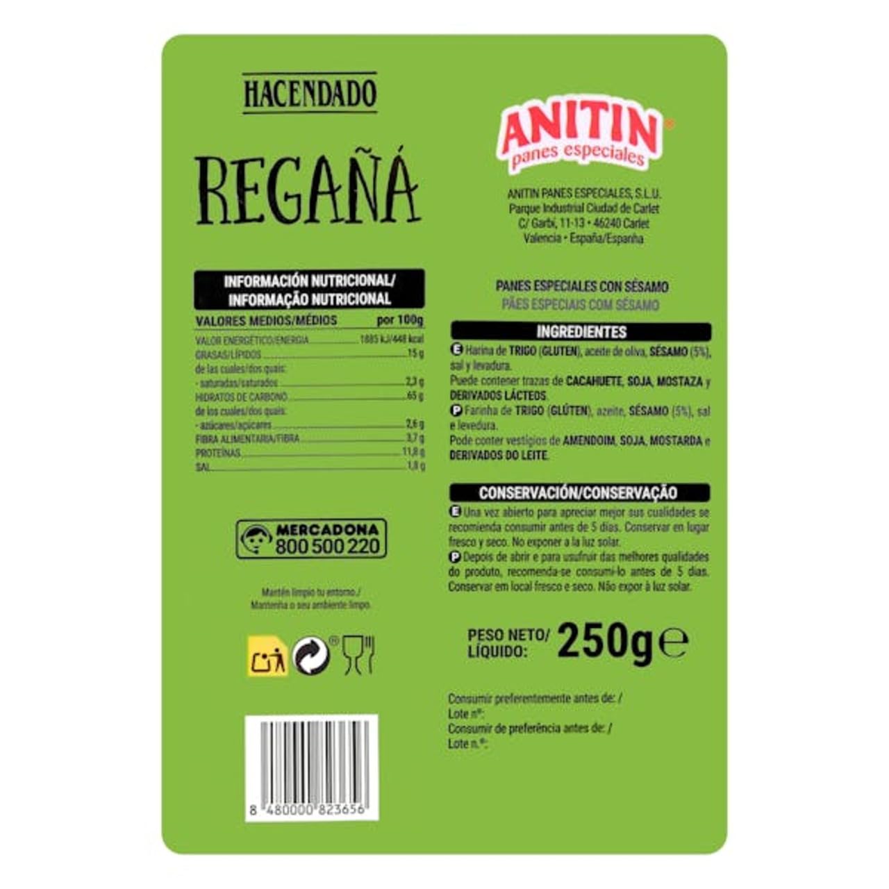 Regañá (spanisches Fladenbrot) 8er-Pack