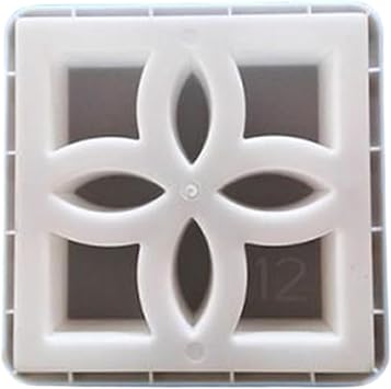 Cement Molds for Concrete, Concrete Molds, 12x12x3 Plastic Square Hollow Window Mold for Wall Yard Patio Garden Decoration