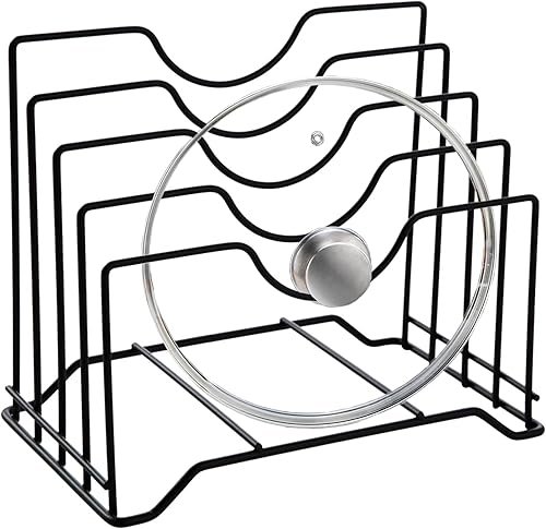 Chenchen Soporte para tapa de olla, organizador de tapa, organizador de tabla de cortar, utensilios de cocina multifuncionales, utensilios de