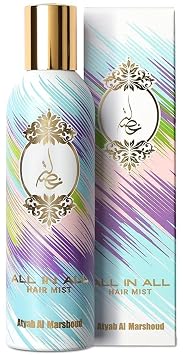 ATYAB AL MARSHOUD Khisla - Perfume todo en todo para el cabello, 4.2 fl oz, ligero y duradero, perfume para el cabello para mujeres con frambuesa, pachuli, almizcle y pimienta rosa, exquisita mezcla