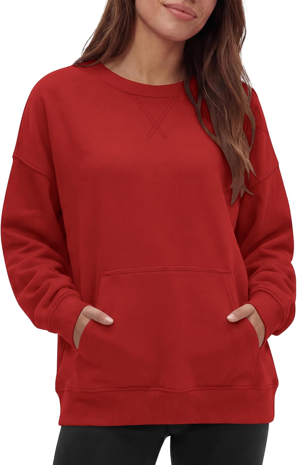 Gacaky Sweatshirt for Women Oversized Casual Crewneck Sweaters Hoodies Comfy Fall Pullover Tops Fashion Outfits Clothes