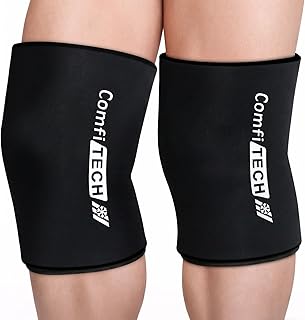 ComfiTECH 2 Pack Knee Ice Pack Wraps, Elbow Calf Brace Flexible Reusable Gel Cold Compression Sleeve for Soothing Meniscus Tear and ACL Discomfort, Muscle Relaxation, Sports Recovery, Extra Large