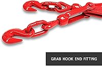 Vista 5 de DC Cargo - Carpeta de cadena resistente de 3/8 a 1/2 pulgadas (paquete de 2), carpetas de carga con límite de carga de trabajo de 9,200 libras