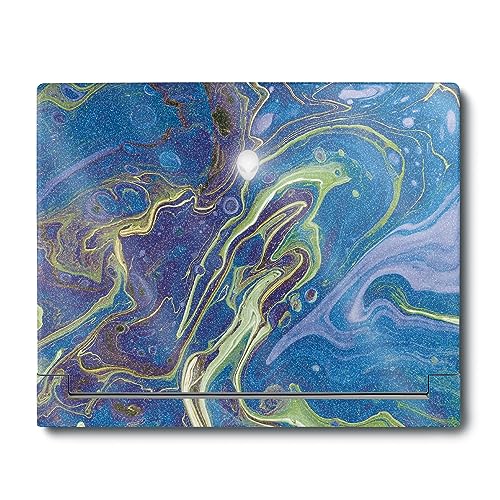 Image of MightySkins Glossy Glitter Skin Compatible with Alienware X16 R1 (2023) Full Wrap Kit - Blue Pour | Protective, Durable High-Gloss Glitter Finish | Easy to Apply & Change Styles | Made in The USA