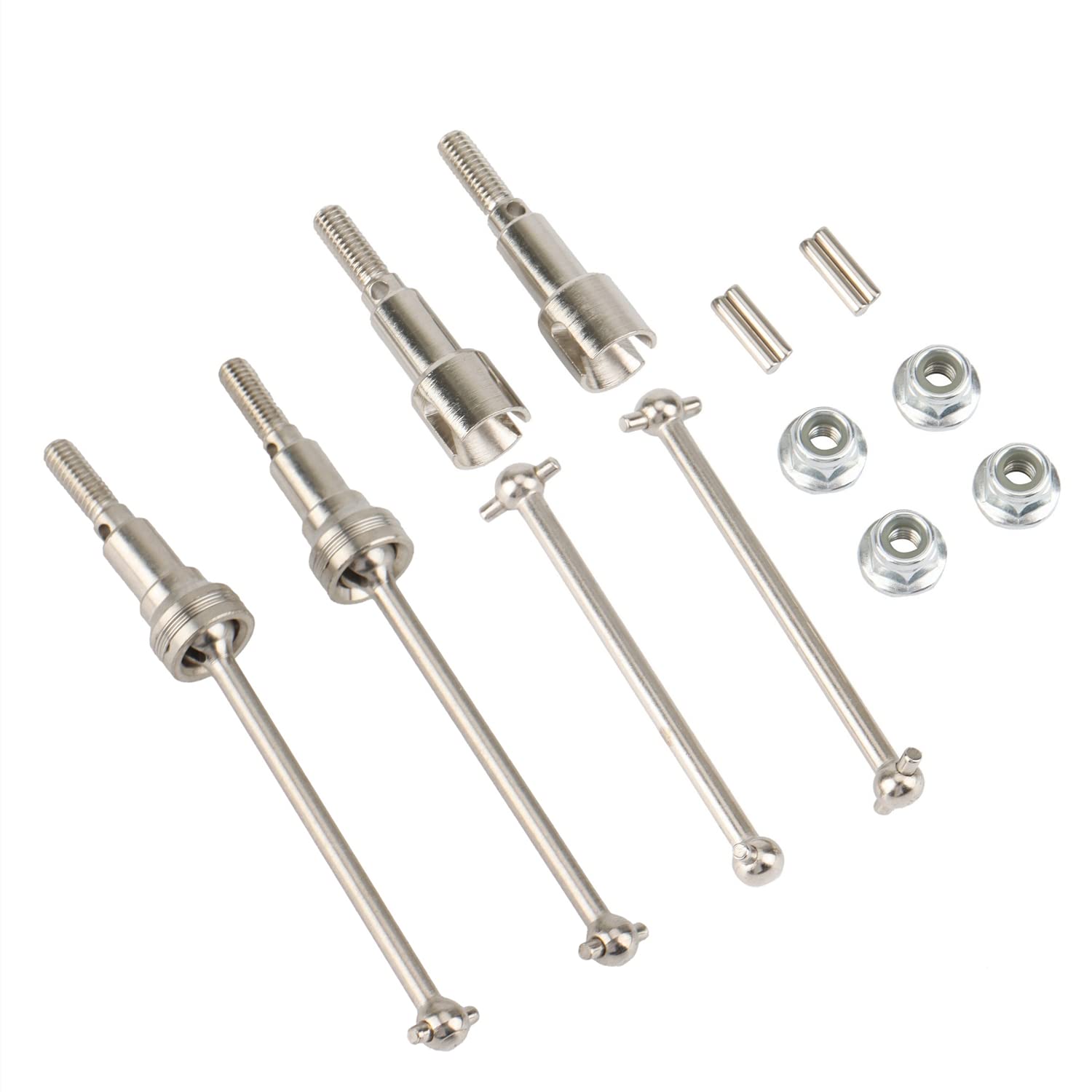 Dla HAIBOXING HBX 16889 16889A 16890 16890A SG1601 SG1602 metalowy przedni i tylny wał napędowy 1/16 części do modernizacji samochodu RC
