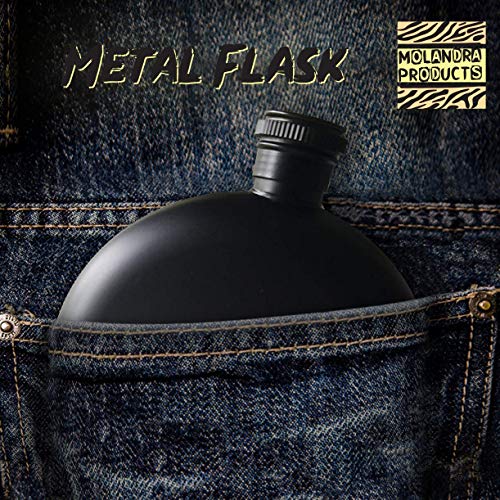 Tiktok Famous - 5oz Round Alcohol Drinking Flask, Black - Image 5