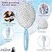 LUV HER Disney Frozen II Girls Snowflake Confetti One Hair Brush featuring Elsa, Silver - Ages 3+