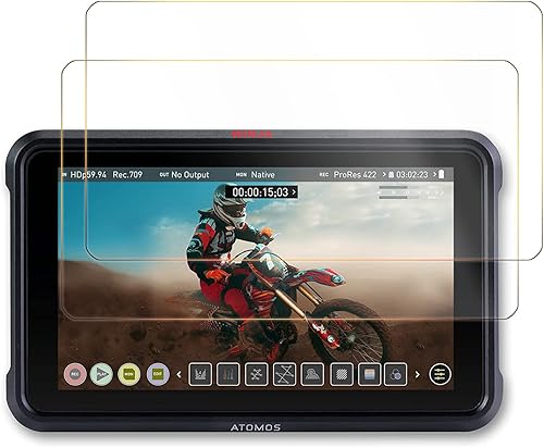 Protector de pantalla compatible con Atomos Ninja V/Shinobi monitor de grabación HDMI 4K de 5 pulgadas, protector de pantalla de vidrio templado