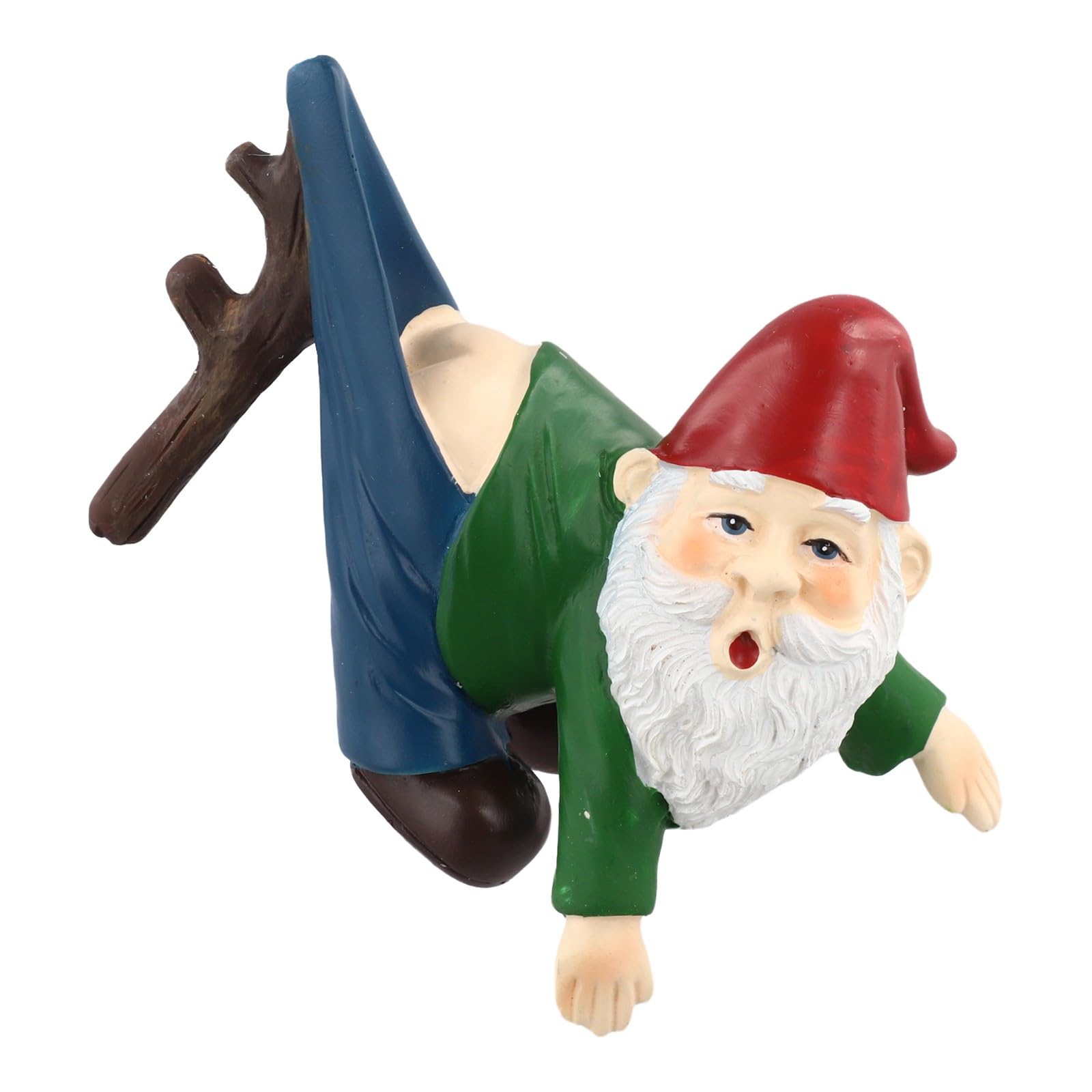 Resin Garden Gnome Statue for Outdoor Use – Weatherproof Decorative Lawn Ornament, Spring-Themed Garden Decoration, 10.5 x 6.8 x 5 cm