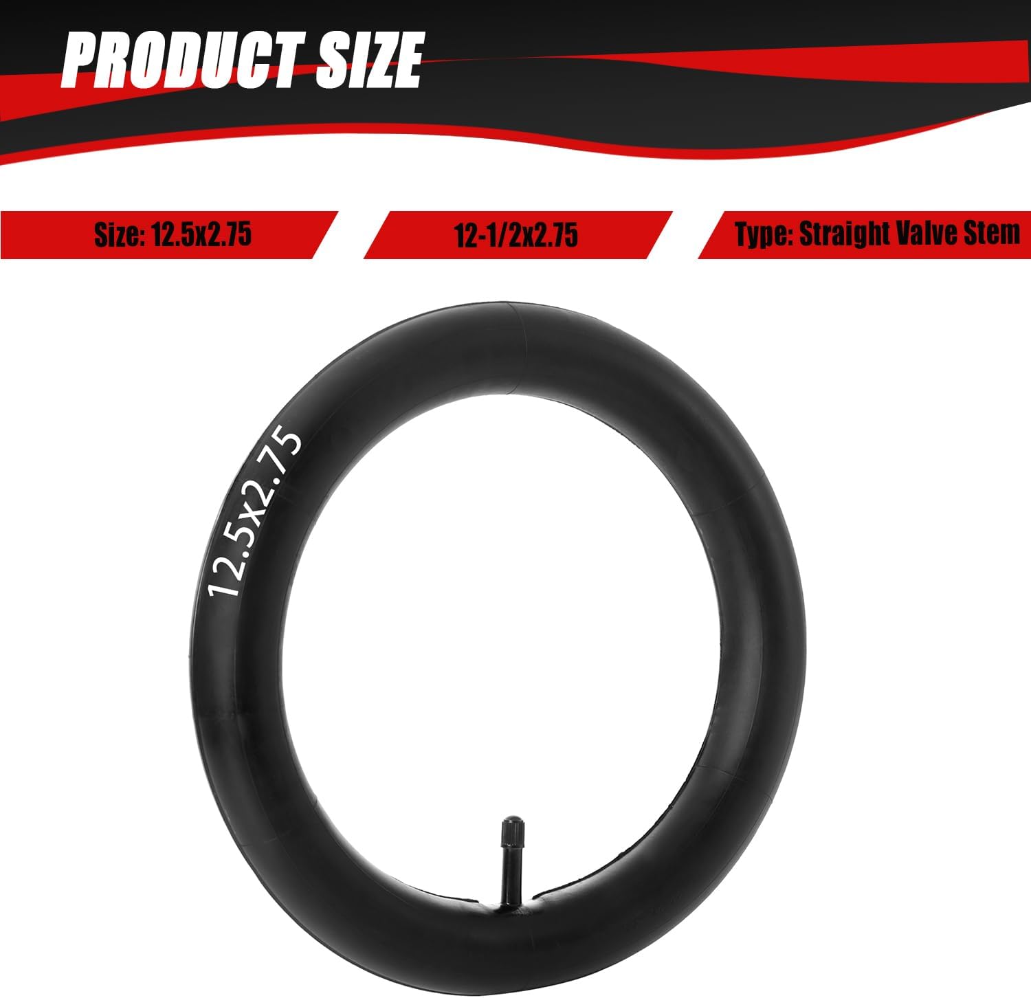 KAMIER 12.5x2.75 (12-1/2x2.75) Tires and Inner Tube Set for Razor Electric MX350 MX400 ZR350 SX350 Dirt Bike E-zip E500 E750 X-Treme X-560 Kids Scooter Mini Dirt Bike 12.5x2.5 Tire Tube Parts (2 Pack)