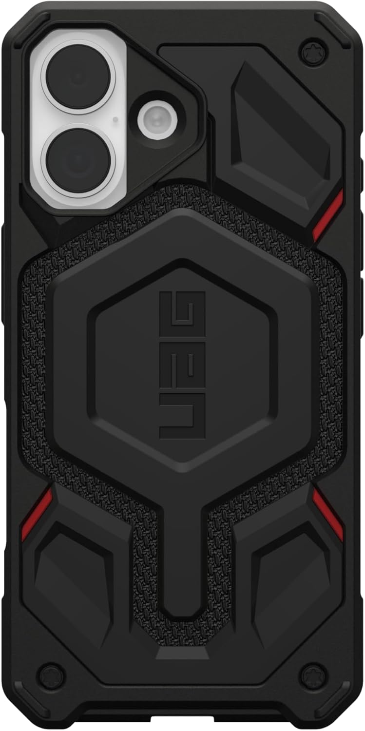 URBAN ARMOR GEAR UAG Designed for iPhone 17 Monarch Pro Case Bundle with Glass Shield (Kevlar Black)