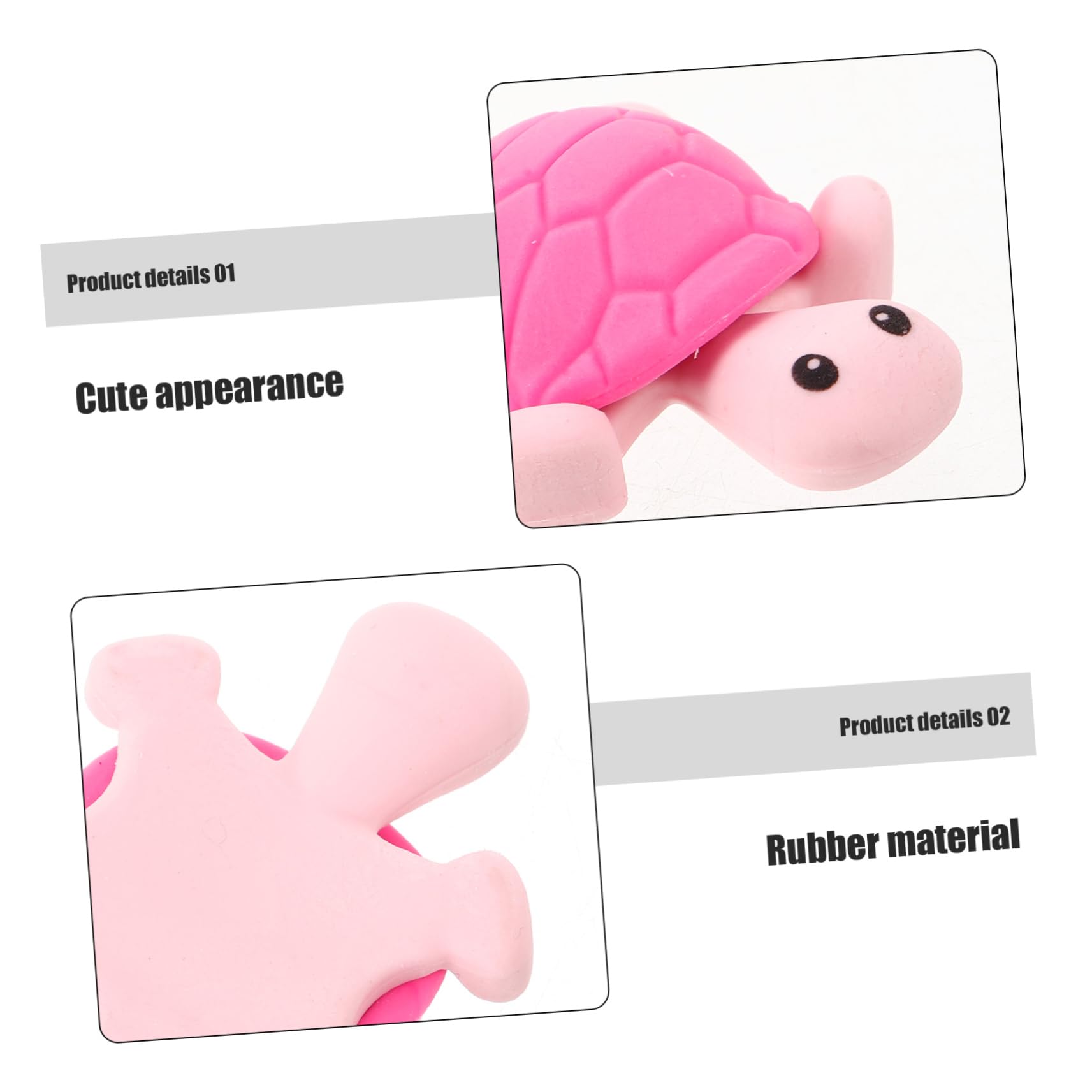 Supvox 5 Sätze Radiergummis Schildkröte Lustige Cartoon Radierer Für Schule Und Basteln Tier Radiergummis Praktische Schreibwaren Zufällige Farbe Stück * 5