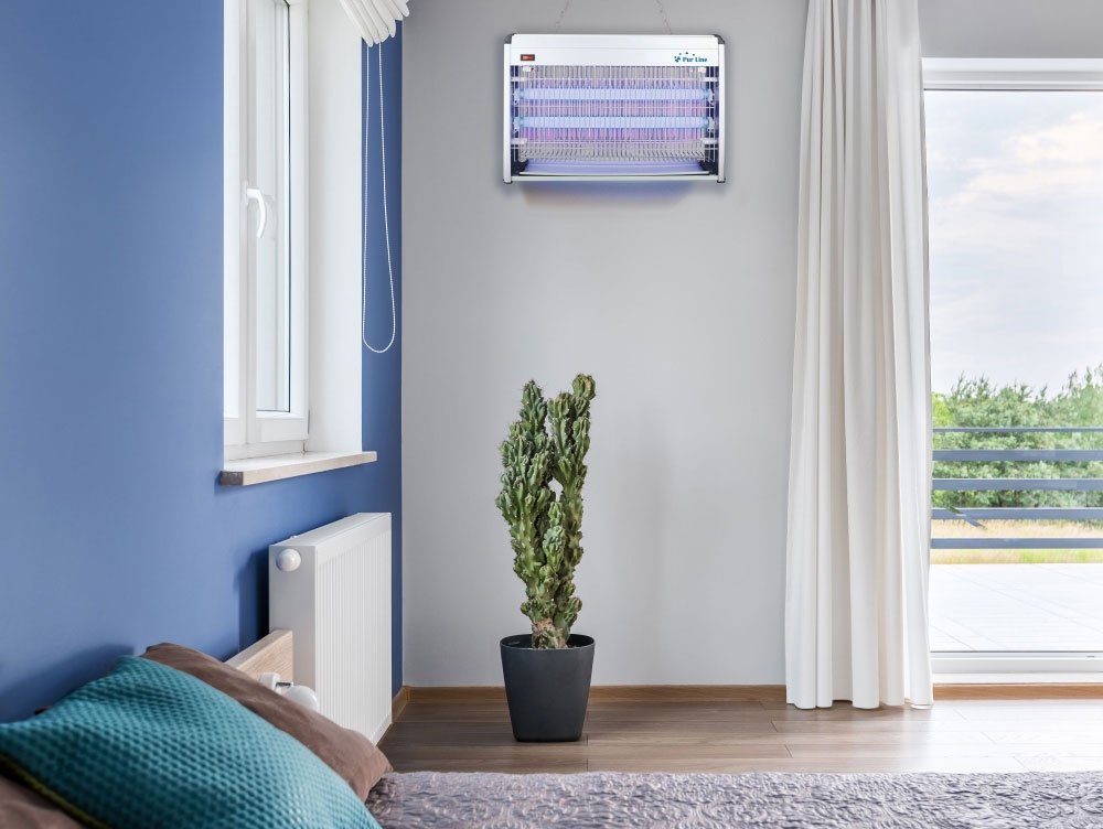 PUR LINE | Mata Insectos Eléctrico 30W con Luz Ultravioleta – Mata Mosquitos Profesional Silenciosa y Ecológica, Dispositivo Mural para Eliminar Mosquitos e Insectos Voladores en Hogar, Cocina