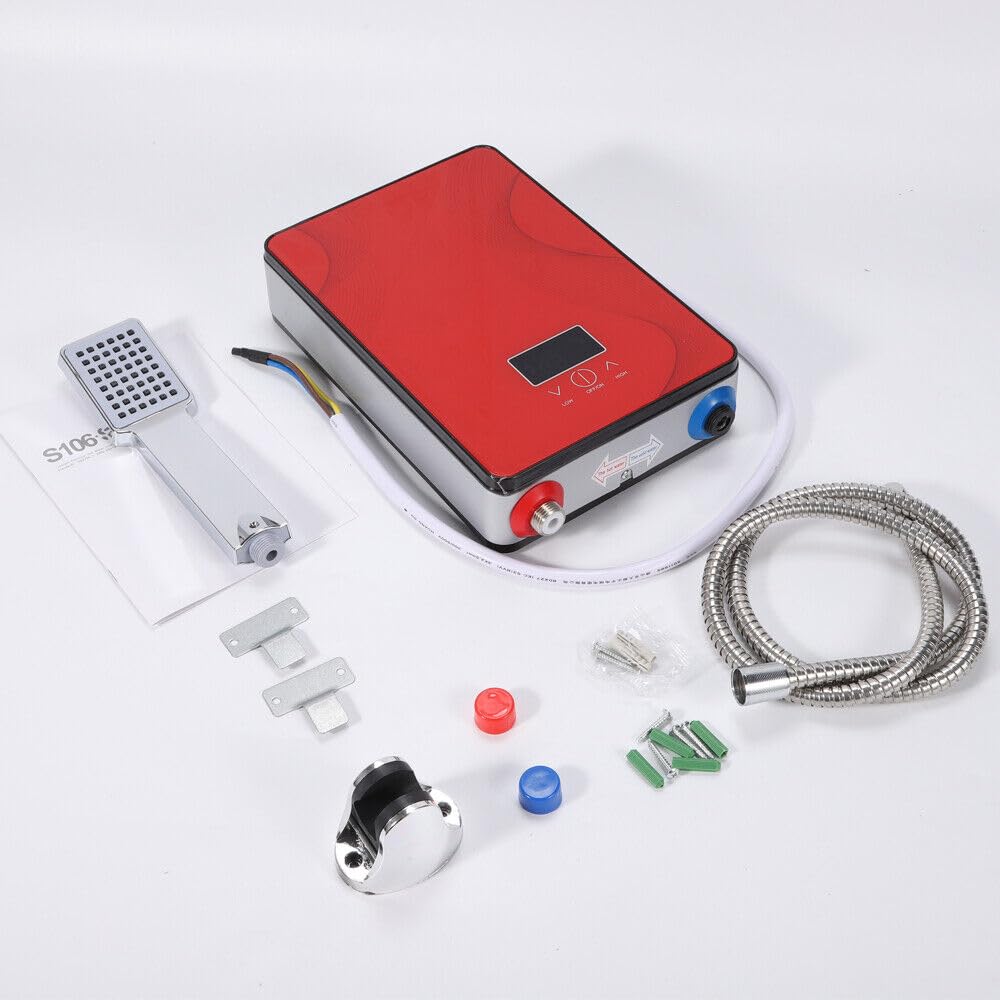 6500 W elektrisch warm water bad direct doorstroomboiler douche set digitale tank 220 V met bad douche kit 30-55 °C