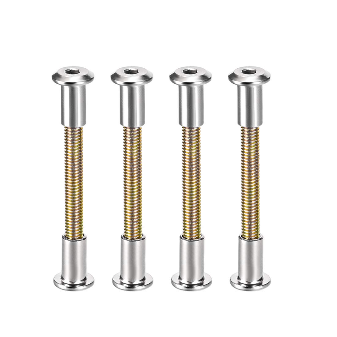 M6x59mm Carbon Steel Binding Screws - uxcell -1