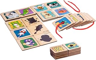 Toyvian 1 Conjunto De Brinquedos De Quebra-Cabeça Para Crianças Quebra-Cabeças Para Brinquedos Presente De Aniversário Para Crianças Bloco De Quebra-Cabeças De Madeira Quebra-Cabeças