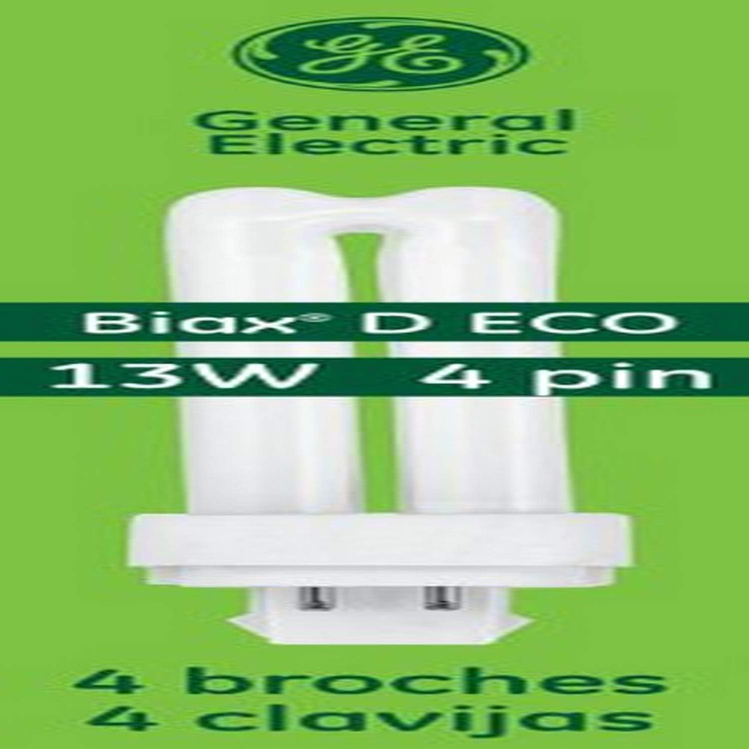 GE Lighting Energy Smart CFL 97597 13-Watt, 900-Lumen Double Biax Light Bulb with G24Q-1 Base, 10-Pack