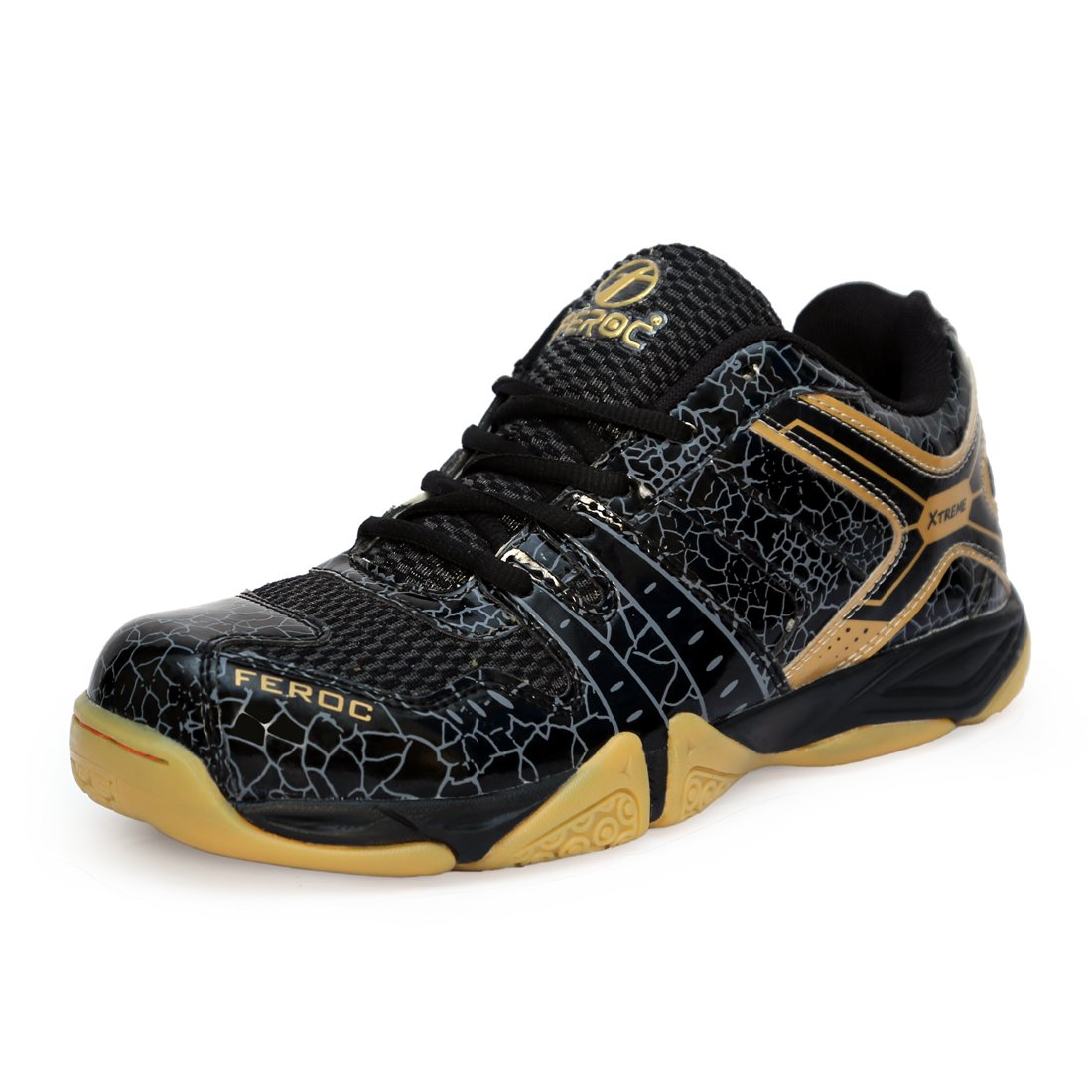 FEROC Mens NOVA Badminton Shoes (6, Black) (B07F1NHM5H) Amazon Price History, Amazon Price Tracker