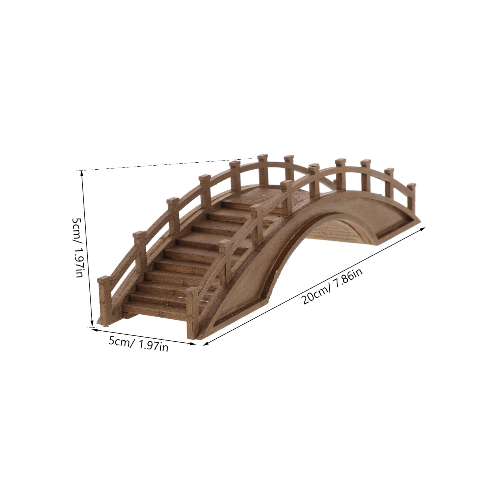 ROSETOR Pont miniature en résine vintage pour micro paysages, aquarium, terrarium