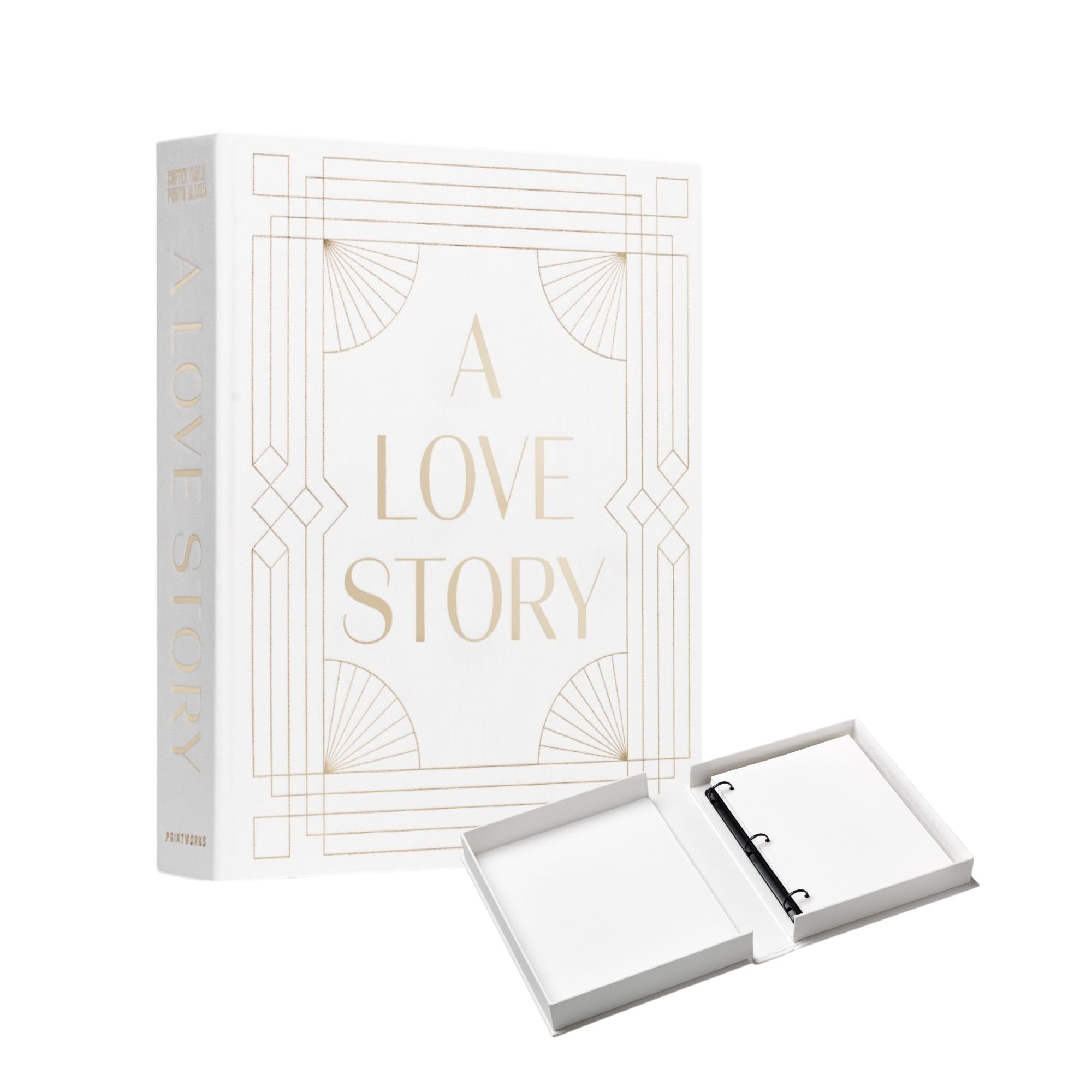 Printworks White Album Photo Print Works A Love Story Xl Gold
