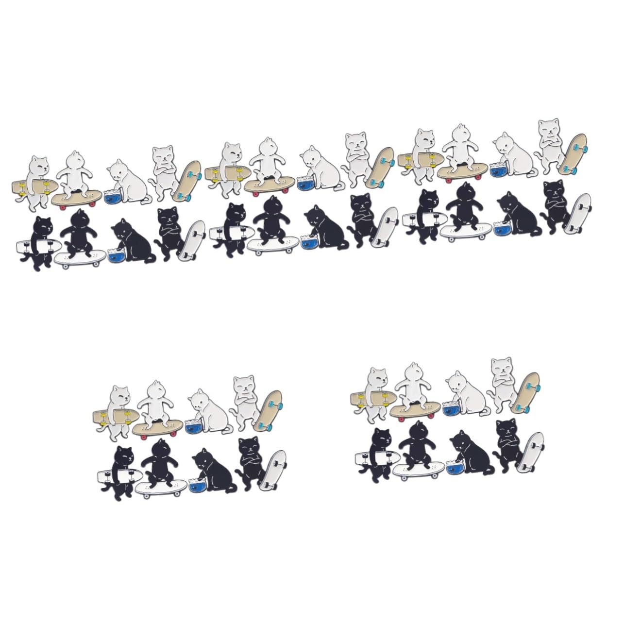 BESPORTBLE Abzeichen Schmuck Katzen Brosche Tier Emaille Pin Cartoon-brustpin Niedliche Brosche Cartoon-emaille-broschen Katzenbrosche Tier-revers-brosche Stellnadel Legierung