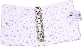 IMIKEYA Capa De Fichário Com Zíper Pasta De Fichário Bloco De Notas A7 Notebook A7 Capa De Fichário Transparente Capa De Fichário Planejador Bloco De Notas Acessórios De Planejador De