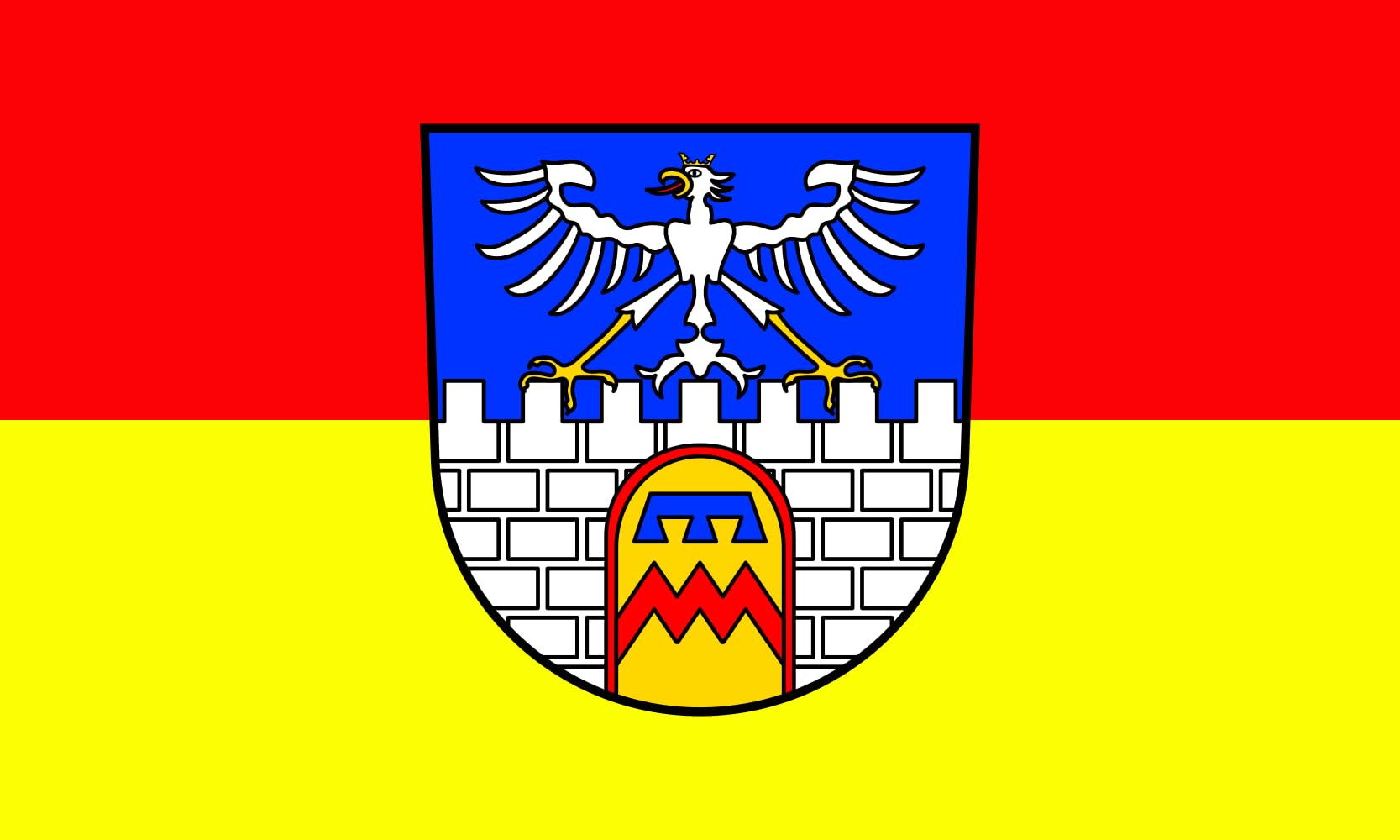 Drapeau paysage de Dillingen idéal pour décorer vos événements extérieurs officiels