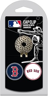 MLB Boston Red Sox Golf Hat Clip with 2 Double-Sided Ball Markers