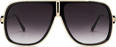 Retro Aviator Sunglasses for Women Men Oversized 70s 90s Square Womens Mens Sunnies AP3683
