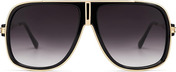 Retro Aviator Sunglasses for Women Men Oversized 70s 90s Square Womens Mens Sunnies AP3683
