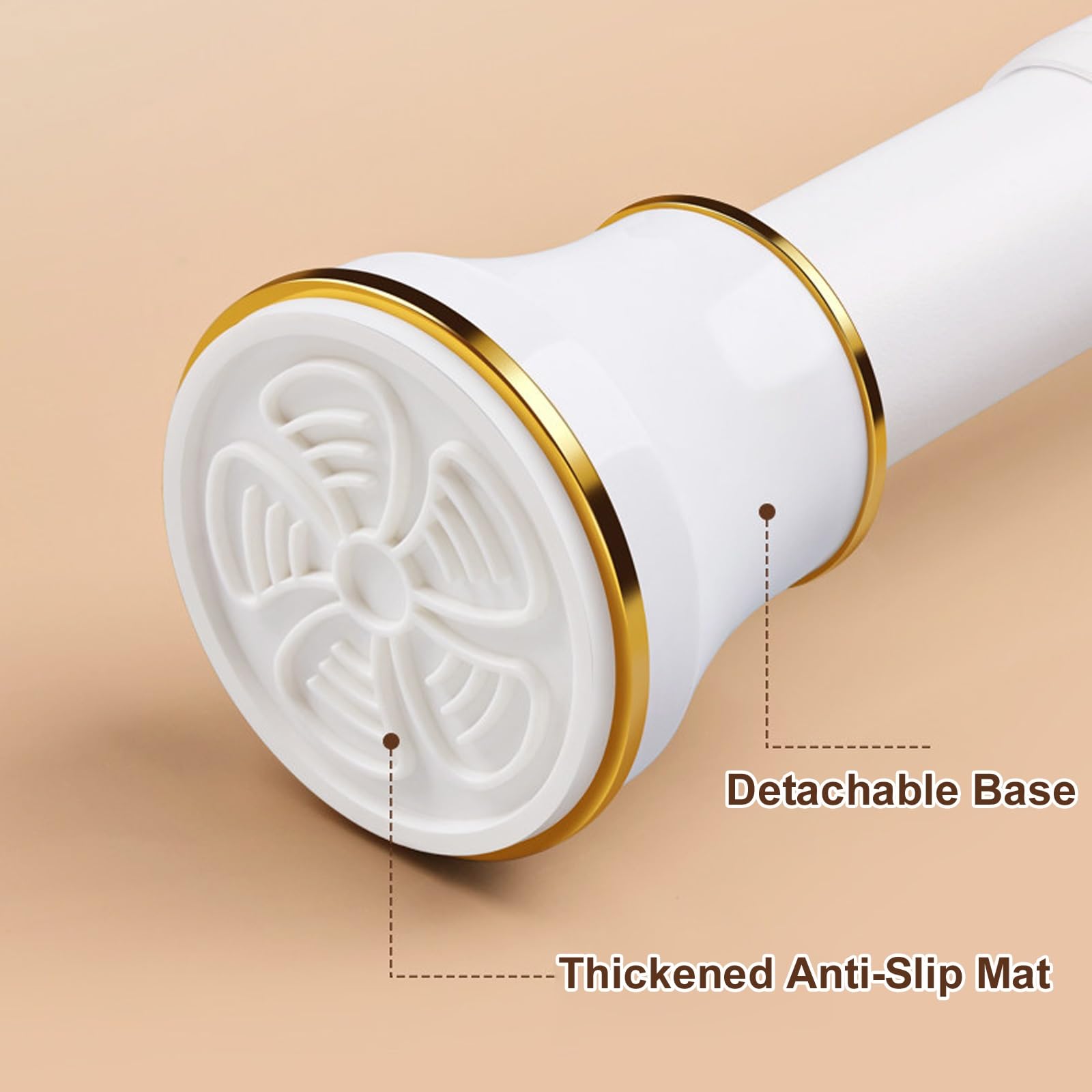 Klemmstange Duschvorhang mit Ringen, 70–410 cm, Ohne Bohren