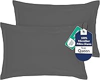 Vista 83 de Royale Linens Paquete de 2 fundas de almohada tamaño Queen de 20 x 30 pulgadas, microfibra cepillada de 1800, fundas de almohada de cama