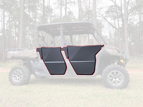 Miniatura 2 de Rival Half Doors Front Rear Compatible with Can Am 17-21 Defender Max 500 800 1000 HD 5 8 10