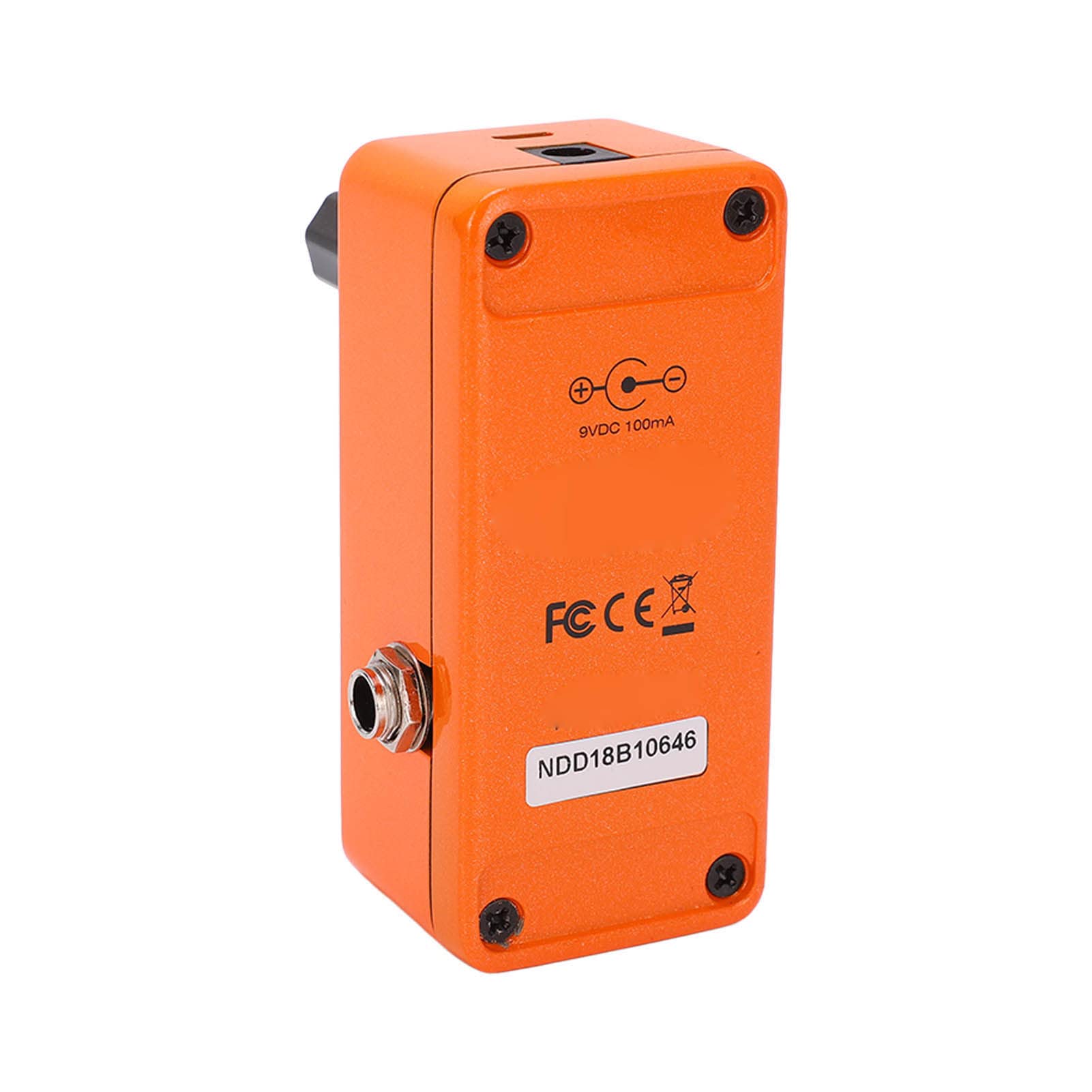 Pedale Effetto Chitarra Mini Delay Pedale Digitale Regolabile per Musicisti Metal Orange 800ms