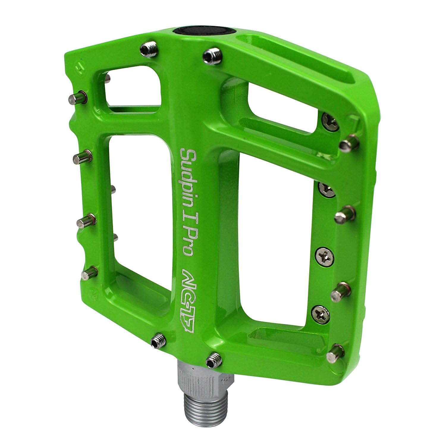 NC-17 Sudpin I Pro - Pedale in alluminio per bicicletta, MTB, mountain bike, BMX, cuscinetti a sfera + asse Cr-Mo, con perni di ricambio, colori assortiti