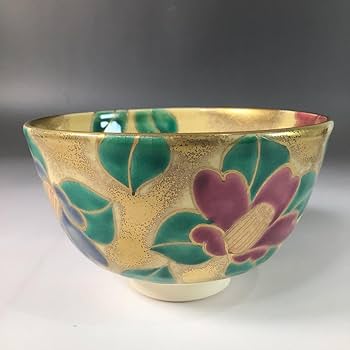 Ｔ１４３　茶碗　『仁清写　朝顔』『平茶碗』『平安　陽山造』　共箱　抹茶碗　茶道具 T143 茶碗 『仁清写 朝顔』『平茶碗』『平安 陽山造』 共箱