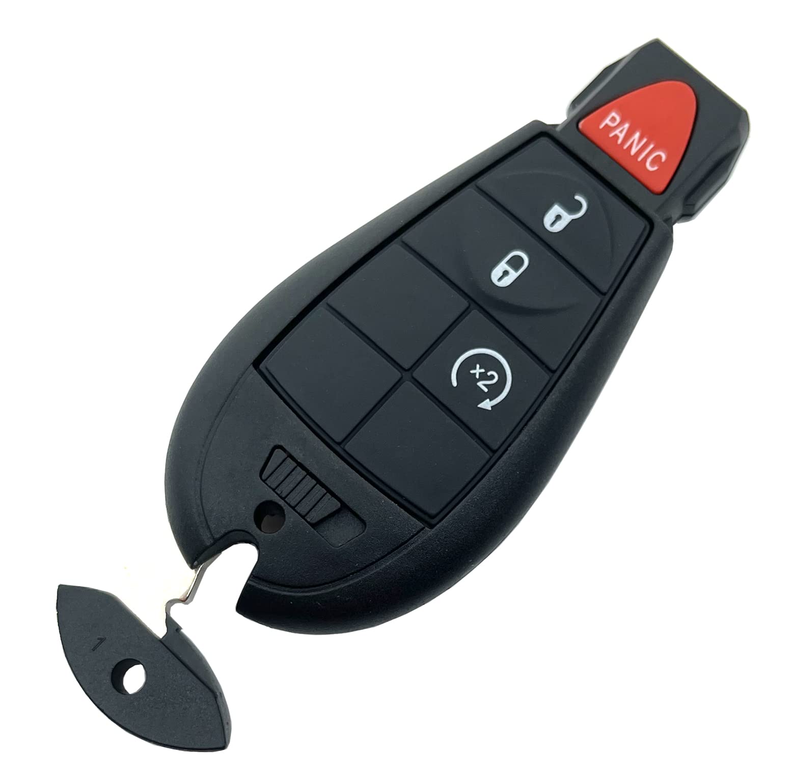 Replacement Key Fob For Dodge Ram 1500 2013-2021 - 4 Button Remote Start Keyless Entry - GQ4-53T