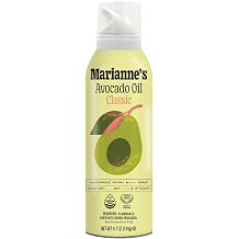 Mariannes Avocado Oil Spray 100% Pure Avocado Oil Cooking Spray for Sauteing, Baking & High-Heat Cooking, Neutral Flavor, Propellant-Free Air Pressure Spray, Smoke Point Up to 500F